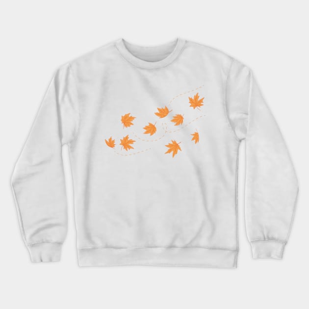 Autumn leaf Crewneck Sweatshirt by flasix